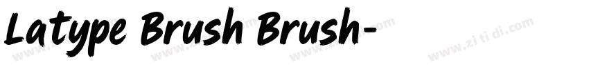 Latype Brush Brush字体转换